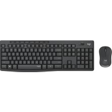Solmazlar Online Logıtech MK295 Siyah, 920-009804, Kablosuz, Türkçe Q, Klavye Mouse Set