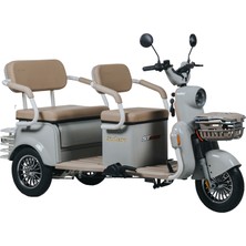 Stmax Elit Retro 3 Tekerli Elektrikli Moped - Gri