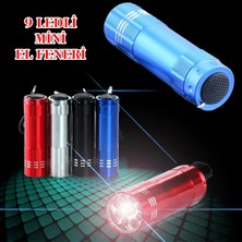 Maxi Trendy Süper Parlak 9 Ledli Metal Mini El Feneri