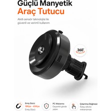 Kensa Güçlü Vakumlu 360° Ayarlanabilir Havalandırma Izgarası Araç Içi Telefon Tutucu