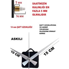 UltraMint Askılı Sessiz Mekanizmalı Duvar Saati, 3D Tasarım Uyumlu