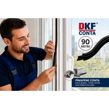 Pvc Kapı ve Pencere Fitili 90 Metre Siyah