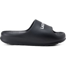 Lacoste Womens Slide Croco 2.0 Evo Black Kadın Terlik Siyah