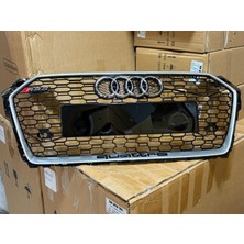 Dmb Audi A5 Rs5 Ön Panjur Gri Çerceve Piano Black 2017-2019 Arası Uyumlu