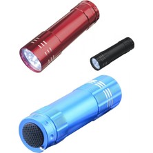 Maxi Trendy 3 Adet 9 Ledli Metal Mini El Fener