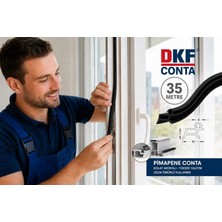 Pvc Kapı ve Pencere Fitili 35 Metre Siyah