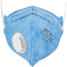 Mfa C-267V Ffp2 Nr D Ventilli Katlanabilir Toz Maskesi - Hydro-Charging Filtre, Baret Uyumlu