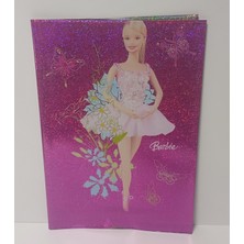 Abka Barbie Hazır Defter Kabı A4 Simli
