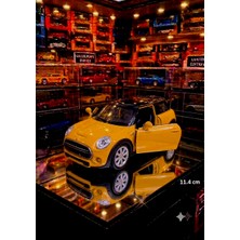 Oyuncak Sahili Mini Cooper S Diecast Metal Araba Kapıları Açılır 11.4 cm Çekbırak Koleksiyon Orjnal Model Metalic Kırmızı