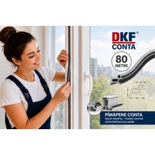Pvc Kapı ve Pencere Fitili 80 Metre Gri