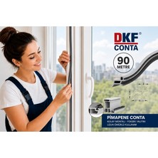 Pvc Kapı ve Pencere Fitili 90 Metre Gri