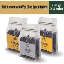 Vestron Güney Amerika Filtre Kahve Paketi 3x250 g Peru-Kolombiya-Brezilya|Single Origin|Orta Kavrum %100 Arabica