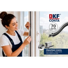 Pvc Kapı ve Pencere Fitilleri 70 Metre Gri