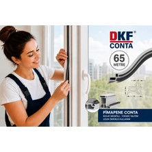 Pvc Kapı ve Pencere Fitili 65 Metre Gri