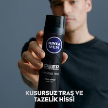 Shoplet Men Erkek Deep Dimension Tıraş Köpüğü 200 Ml, Kusursuz Tıraş,aktif Karbon, Kaygan Tıraş Deneyimi
