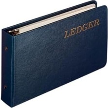 Shoplet Wilson Jones Ring Ledger Outfit, Buchhaltung System Ring Bağlayıcı, Ledger Yaprak, ve A-Z Endeks (W0203 – 58BLA)