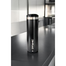Shoplet Dynamic 500ML Paslanmaz Çelik Termos, 7 Saat Sıcak 10 Saat Soğuk Saklama, Siyah/krem