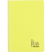 Shoplet A4 Pet Spiralli Karton Kapaklı Defter 144 Yaprak - Çizgili - Sarı
