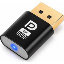 Shoplet PX-5261 Displayport 4K UHD Display Dummy Plug, Dp Sanal Monitör Adaptörü, Ekran Kartı Emülatörü, Headless Display Emulator, Bitcoin Mining ve Uzaktan Erişim Için