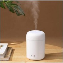 Shoplet 300 ml Mini USB Hava Nemlendirici ve Buhar Makinesi - LED Işıklı Taşınabilir Koku Giderici Masaüstü Difüzör, Ev, Ofis ve Araç Içi Nemlendirici