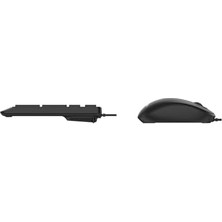 Shoplet SPT6238 USB Kablolu Multimedia Sessiz Türkçe Q Klavye Mouse Seti Siyah