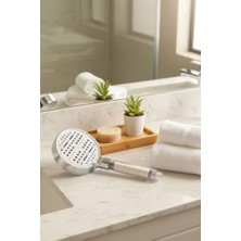 Shoplet Krom Filtreli Duş Başlığı 6 Modlu Yüksek Basınçlı Tasarruflu El Duşu Kireç Önleyici Mineral Filtreli Banyo Duş Başlığı 12,5 cm Geniş Başlıklı Evrensel Uyumlu
