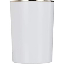 Shoplet Lenox Çöp Kovası 6lt Beyaz Altın Renk M-E35-01-A