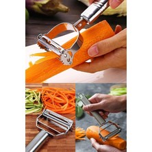Shoplet Jülyen Soyacak, Paslanmaz Çelik, Meyve Sebze Soyacak, Ergonomik, Metalik
