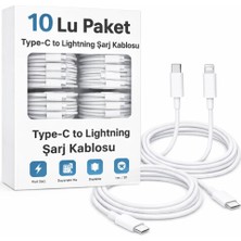 Repart 10'lu Paket Şarj Kablosu Çift Taraflı Type-C To Lightning  (1 Metre)