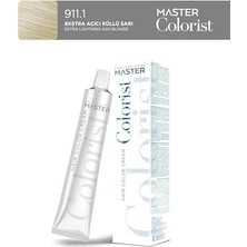 Professional Tüp Saç Boyası Boya 60 ml 911.1 Ekstra Açıcı Küllü Sarı