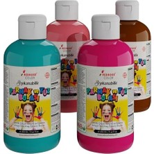 Shoplet Tamamlayıcı Renkler Parmak Boyası 4'lü Set 4X250 gr