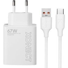 Shoplet USB Çıkışlı 67W Hızlı Şarj Adaptörü ve 1m USB To Type-C Kablo Seti
