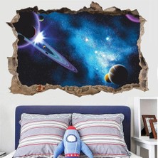 Kanvassepetinet Uzay Temalı Full Hd Baskı Modern Duvar Sticker