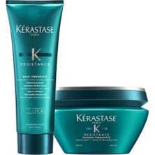 Kerastase Resistance Bain Therapiste Şampuan 250 ml Resistance Masque Therapiste Saç Maskesi 200 M