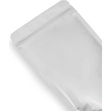 Shoplet Beyaz Kraft Pencereli Doypack Dik Duran Ambalajlar – 50’li Paket, Şeffaf Pencereli, Kilitli (Ziplock) ve Kolay Açma Çentikli, Çok Amaçlı Gıda Saklama Ambalajı (13X22,5 Cm)
