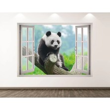Kanvassepetinet Vahşi Yaşam Muhteşem Hayvanlar Full Hd Baskı 3D Pencere Modern Duvar Sticker