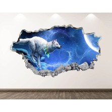 Kanvassepetinet Asil Kurtlar Full Hd Baskı 3D Modern Duvar Sticker