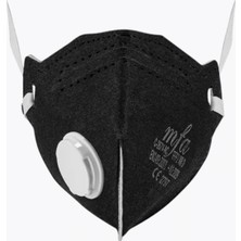 Mfa C-267V-AC Aktif Karbonlu Ffp2 Ventilli Siyah Katlanabilir Maske Organik Buhar ve Solvent