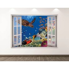Kanvassepetinet Vahşi Yaşam Muhteşem Hayvanlar Full Hd Baskı 3D Pencere Modern Duvar Sticker