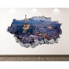 Kanvassepetinet Şehir ve Doğa Manzaraları Full Hd Baskı 3D Modern Duvar Sticker
