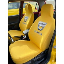 Zafaks Sarı Dacia Otomobil Servis Kılıfı Likralı Esnek Tüm Araç Modellerine Uyumlu