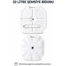 Düvenci Şemsiye Bidonu Beyaz 32 Litre