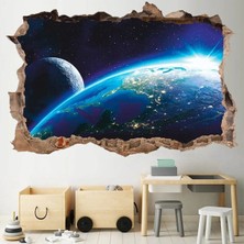Kanvassepetinet Uzay Temalı Full Hd Baskı Modern Duvar Sticker