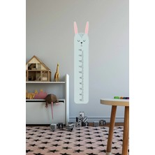Kanvassepetinet Iskandinav Stil Tavşan Boy Ölçer Duvar Sticker