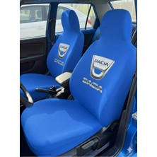 Zafaks Mavi Dacia Otomobil Servis Kılıfı Likralı Esnek Tüm Araç Modellerine Uyumlu