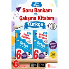 Ata Yayıncılık 6. Sınıf Ata Süper Türkçe Soru Bankam + Çalışma Kitabım Seti