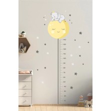 Kanvassepetinet Sevimli Filli Boy Ölçer Duvar Sticker Seti