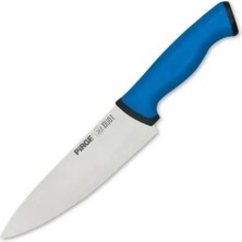 Uravas Store 34161 Duo Şef Bıçağı 21 cm - Mavi Kaymaz Sap