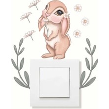 Kanvassepetinet Tavşanın Rüyası Dekoratif Priz Sticker  0