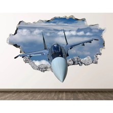 Kanvassepetinet Hava Araçları Full Hd Baskı 3D Modern Duvar Sticker